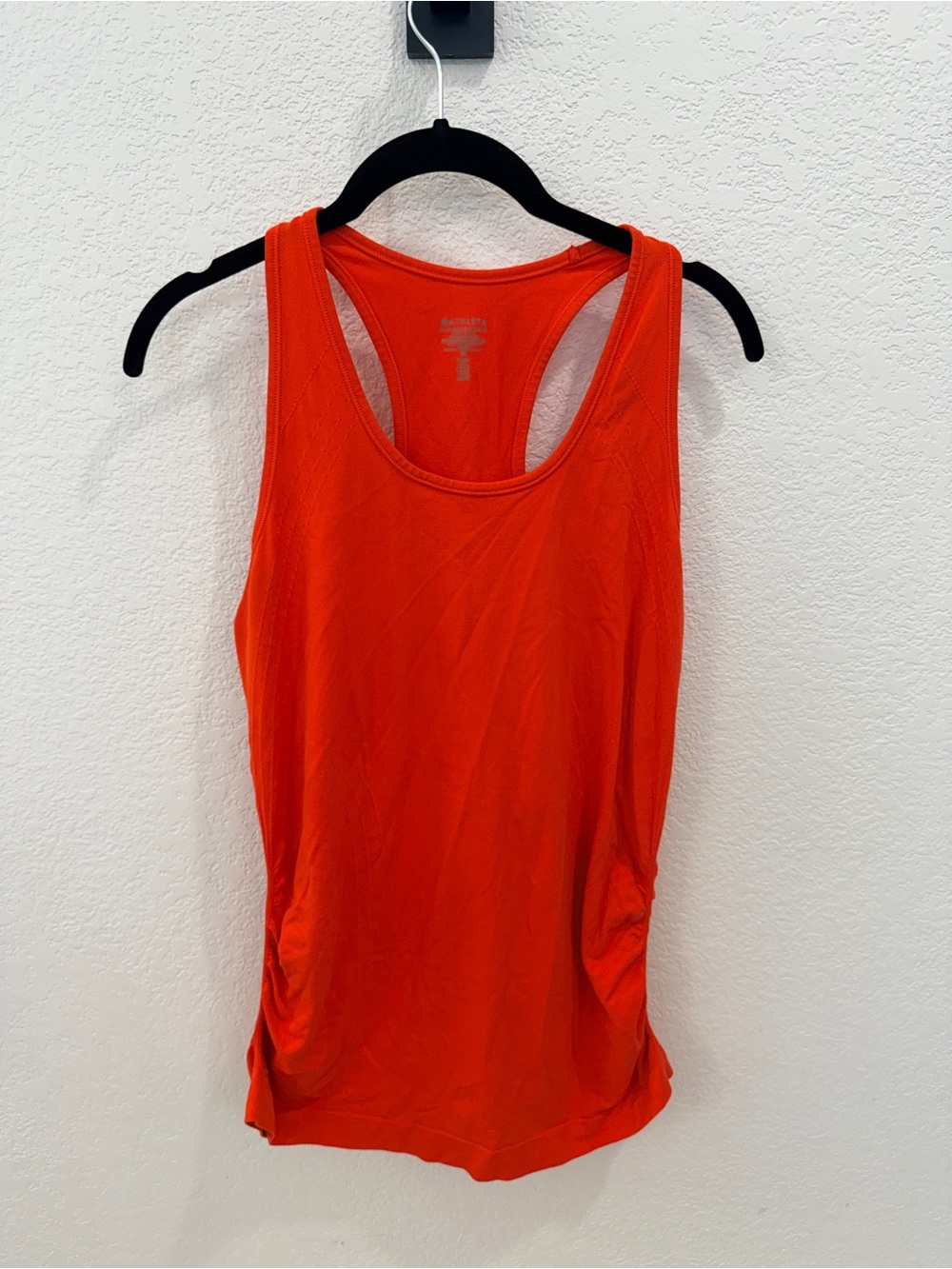 Athleta Racerback Ruched Tank Top - Orange